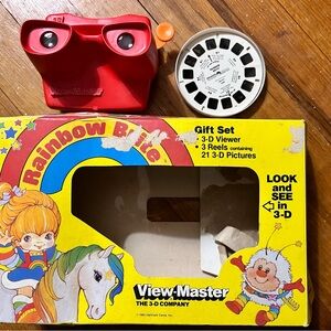 Vintage 1983 Rainbow Brite View-Master 3D Viewer Gift Set